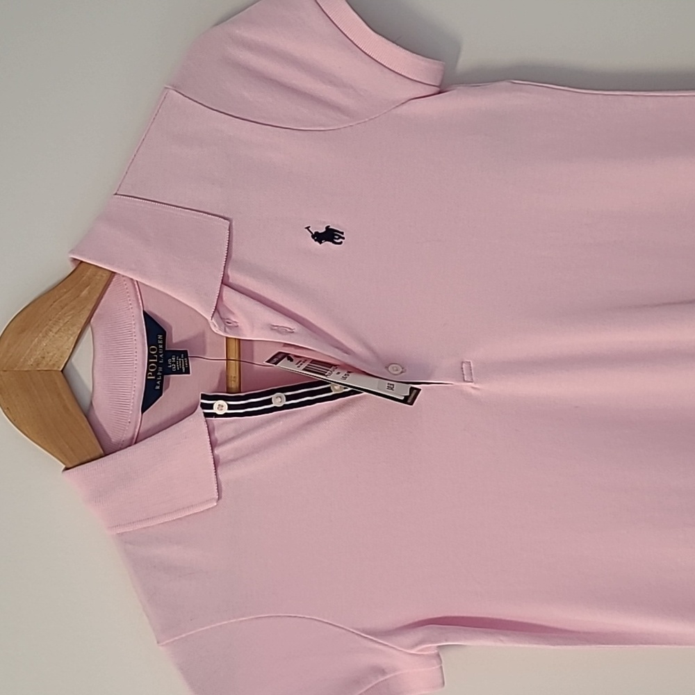 Girls polo t shirt dress with pleated skirt